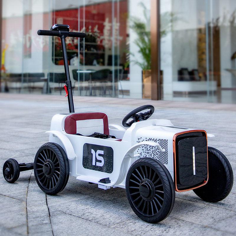 贝多奇儿童电动车可坐大人双人亲子车超级大号儿童车周岁男宝礼物