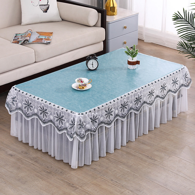 茶几桌布防水防油免洗家用桌垫茶几套罩电炉餐桌布轻奢遮盖布全包