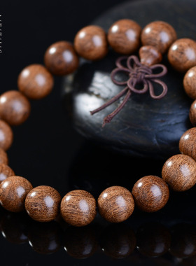 包邮金丝檀木手串沉香阴沉木乌木