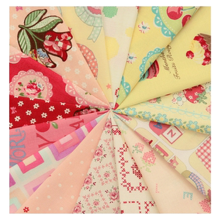 欧风字母边框蛋糕拼布手工diy服装花面料进口棉布料日本有轮1/4