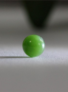 新疆和田玉珠碧玉散珠天然玉石圆珠A货DIY菠菜绿手链串项链珠配件