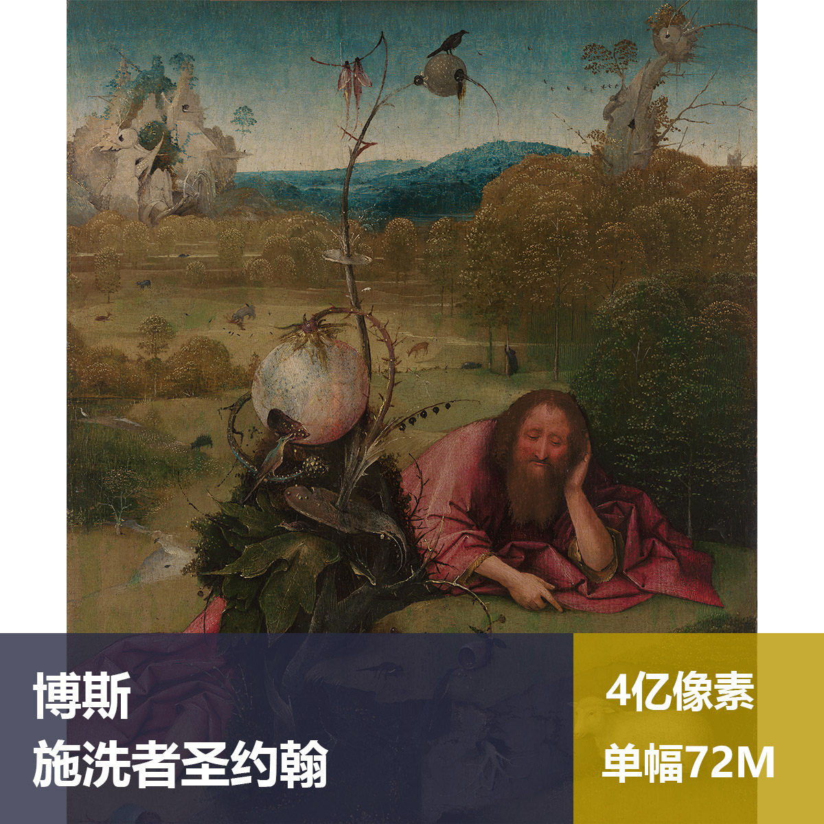 施洗者圣约翰耶罗尼米斯·博斯高清油画原版作品装饰画图片