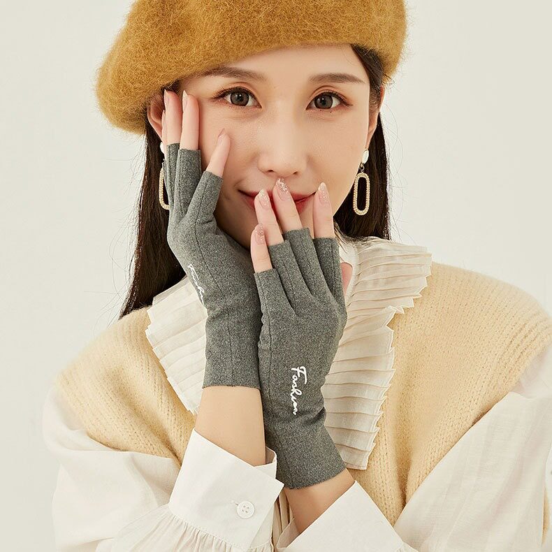 半指手套女德绒工作干活学生写字美甲春秋露指自发热冬季保暖手套,服饰配件/皮带/帽子/围巾,手套,淘宝优惠券,粉丝福利购,淘宝优惠卷