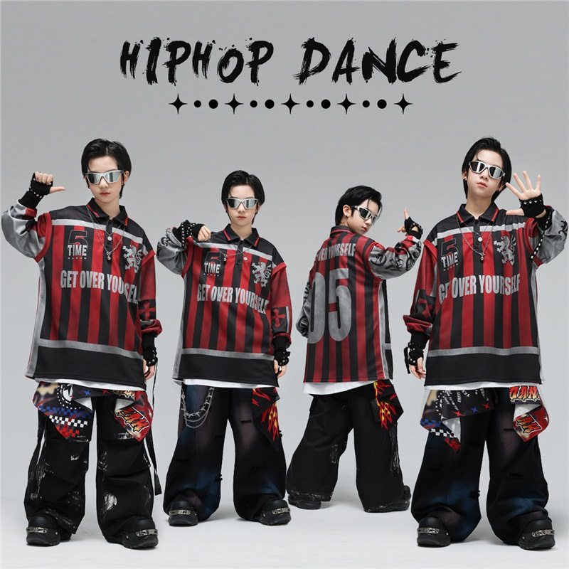 街舞儿童潮服少儿炸街架子鼓表演男女童hiphop舞蹈元旦演出服时髦