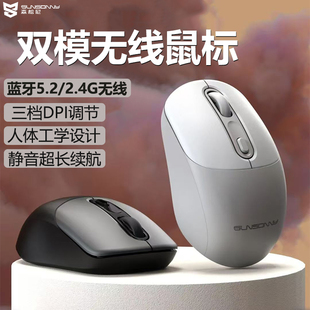 森松尼R4PRO蓝牙鼠标无线2.4G商务办公台式机笔记本电脑静音滑鼠