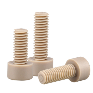 peek塑料圆柱头内六角螺丝耐高温高强度树脂尼龙绝缘杯头螺钉m2m3