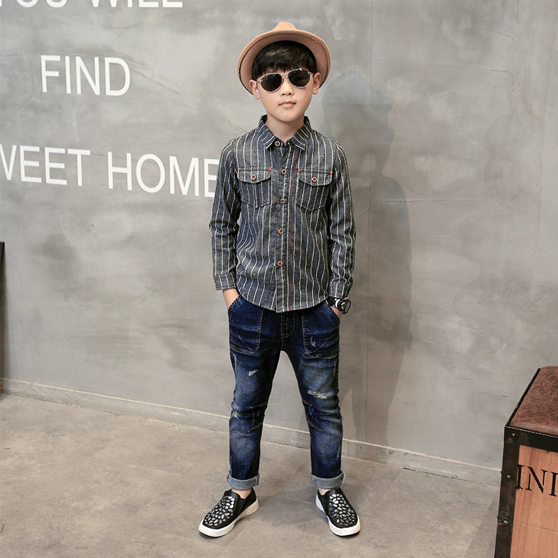 Chemise garcon à manche longue - Ref 2073085 Image 3