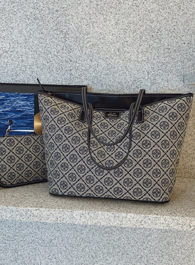轻奢时尚百搭手提包包女2025新款大容量托特子母印花包单肩手提包