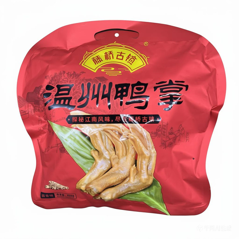 藤桥古镇鸭掌独立装卤味温州特产图片