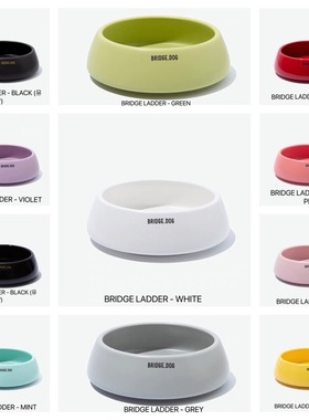 韩国进口Bridge.dog ladder宠物陶瓷碗BD猫碗狗碗收口碗食盆水碗