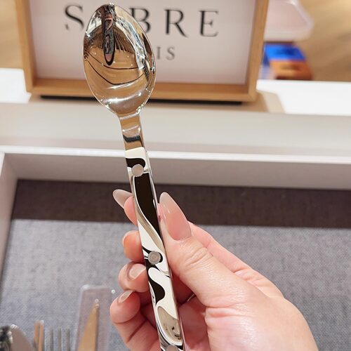 海外专柜代购法国Sabre Paris餐具 餐勺牛排刀叉蛋糕叉咖啡勺
