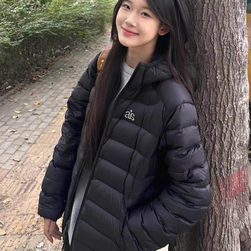 特氟龙三防2025新款新国标90白鸭绒轻量连帽排骨羽绒服内胆潮外套