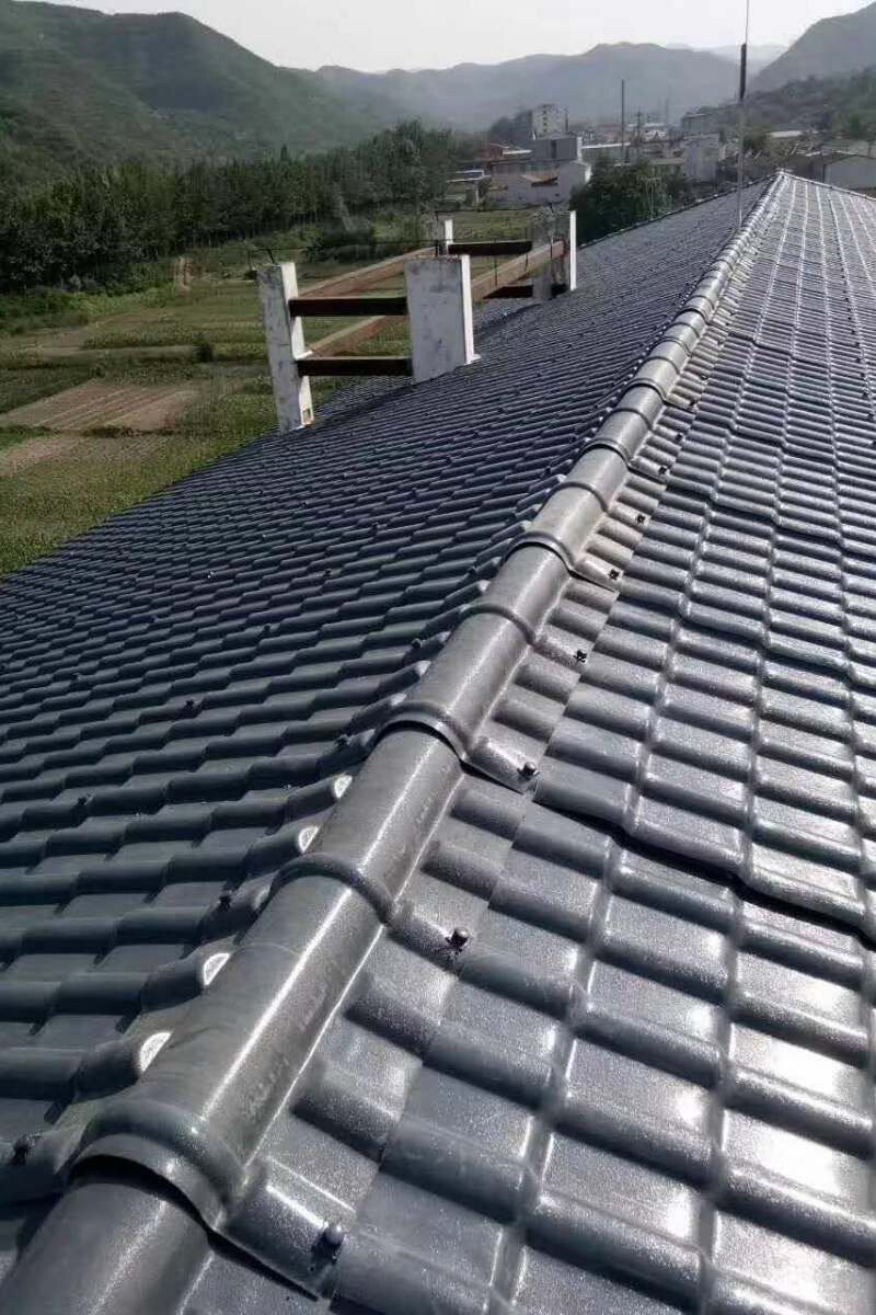 新品瓦片仿古瓦j屋顶塑料瓦加厚屋面农村别墅隔热防雨石棉瓦定制