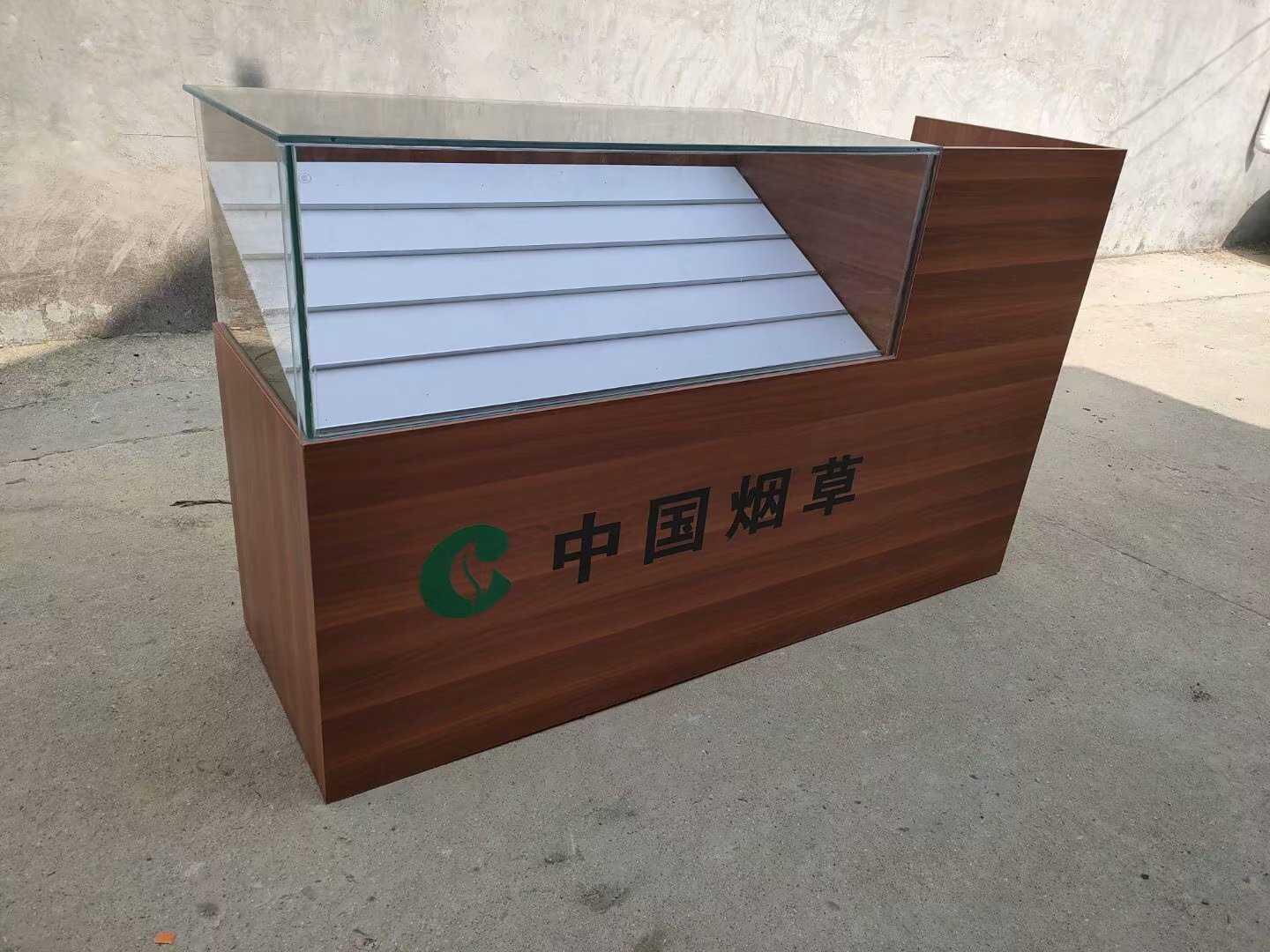 烟柜台烟柜便利店柜台带t轮子可移动展示玻璃小型柜收银一体烟草