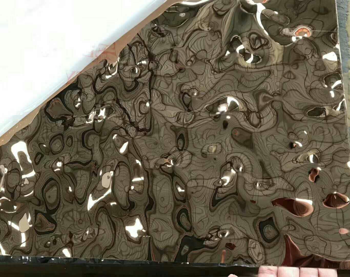 工厂销304不锈钢水波纹s装饰吧台酒店KTV吊顶M天花板金属水波纹压