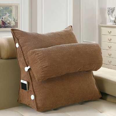 宿舍床上看电视护腰靠垫靠背卧室学生单人毛新懒人床头三角枕头