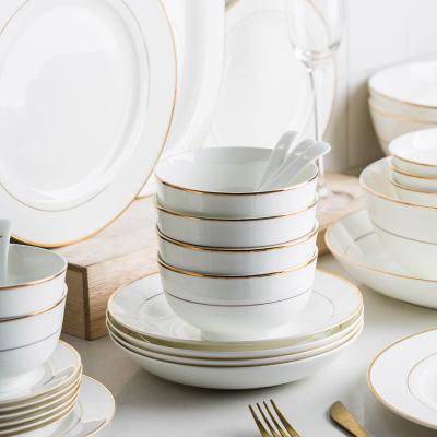 High grade ceramic household tableware Bone China western style dish