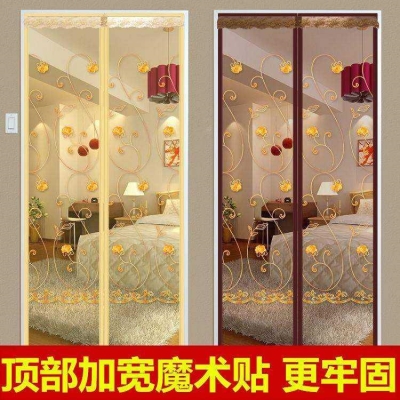 蚊帐砂窗网纱窗带磁铁吸铁石门帘防蚊防蝇通风大门3d好看加密隔断