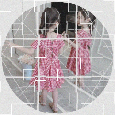 女童夏结格子连衣裙小女孩子公主裙儿童装7少女裙子小女生9岁