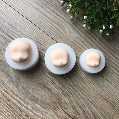 优佳陶 新款硅胶脸模软陶泥超轻粘土人偶万用包子脸翻糖模具