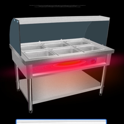 快餐车保温台加热售饭台夜市饭菜车幼儿园恒温我要买店面餐盘车子