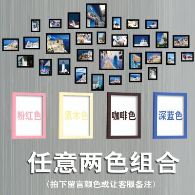 客厅照片背景墙照片墙相框墙创意相片墙挂墙相框墙上装 饰可洗照片