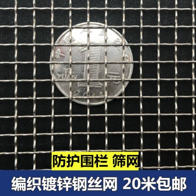 钢丝筛网筛沙子筛灰04孔06孔08孔镀锌铁丝网编织网粮仓网防鼠养殖