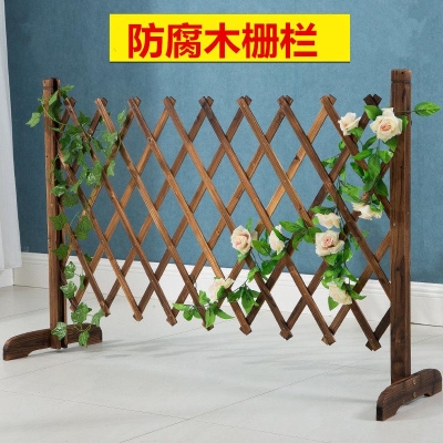 定制新木栅栏防护栏饭店用围栅栏爬藤户外矮栅栏花架花墙绿植餐厅