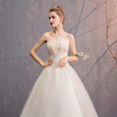 婚纱礼服2020新款森系法式抹胸新娘女显瘦简约结婚裙出门纱轻2019|ruв категории Женская одежда, Cвадебные платья, свадебное платье - от Buy2taobao.com для оказания профессиональной услуги покупки агента Taobao
