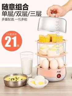 大容量1电锅鸡蛋1人 双层火锅迷你家用宿舍煮面煮粥神器宝宝蒸煮