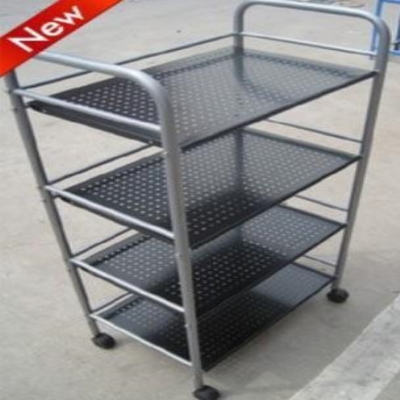 厨房置物带轮子不锈钢可移动落地式多层万向滑轮的货架有带轮果蔬
