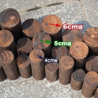 新款篱笆下 园艺炭化防腐木 实木栅栏连木篱笆 圆木桩 花盆围栏装