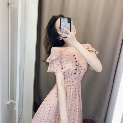 连裙衣2020裙服范子气瘦显质装系女神腰森女款质仙仙超女收衣春气