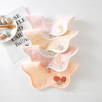 新年口水巾欧式男宝宝帅气冬季小孩围脖子围嘴公主风女宝宝加厚