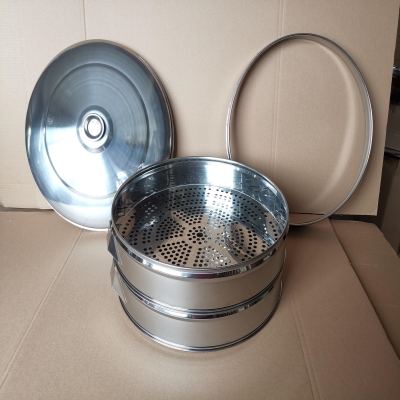 大号蒸笼50cm蒸包子蒸笼早餐店商用大型蒸锅商用蒸笼家用蒸笼蒸格