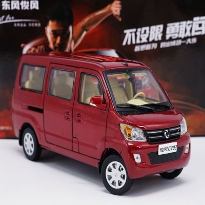 1:24 东风俊风 cv03 东风小康 面包车 微面 合金汽车模型