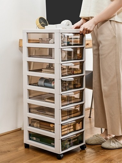 置地式办公室底部办公桌下收纳柜抽屉式简易室内多用途下面i.