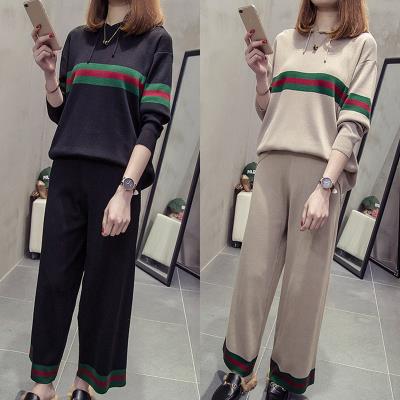胖女人大码女装毛衣阔腿裤两件套秋冬洋气胖妹妹遮肚显瘦针织套装|ruв категории Женская одежда, женской одежды - от Buy2taobao.com для оказания профессиональной услуги покупки агента Taobao