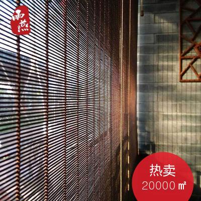 中国风竹帘窗帘卷帘禅意复古阳台装饰遮阳茶室中式意境隔断升降帘