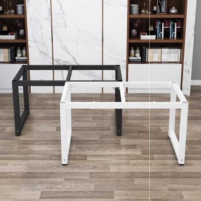 茶盘茶桌脚架子 桌子实木支架脚桌脚支架金属办公桌腿铁艺桌腿。