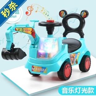 儿童挖土机工程大号挖沟机沙滩车动2可坐可骑耐摔大可坐可骑婴儿