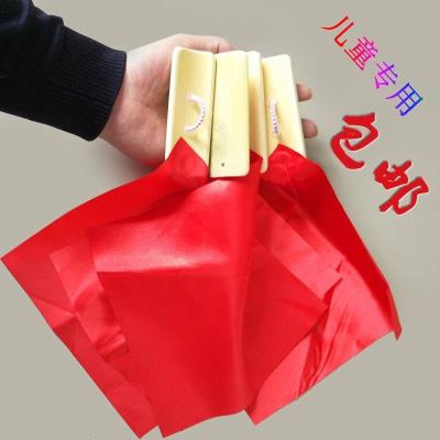 舞蹈指板儿童快板 板专业竹节板方巾 红绸 快板竹板4片