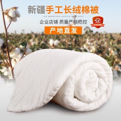 新疆长绒棉天然棉花被子手工棉被春秋纯棉花被芯棉絮床垫垫被褥子