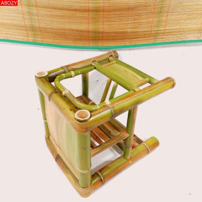 竹编制品竹椅母子椅手工多功能儿童椅两用大凳子仿古凳子中式 古典
