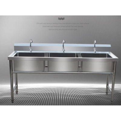 加厚水斗商用不锈钢洗菜池洗碗水池/水槽/双槽食堂饭店厨房设备
