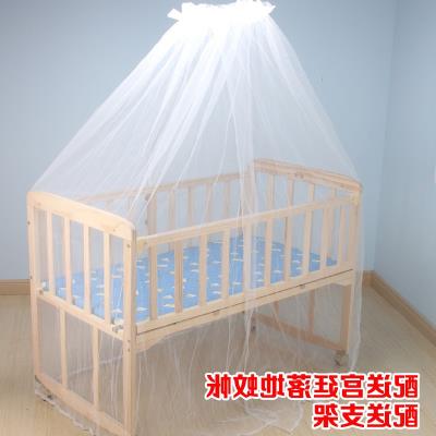2020新品婴儿床实木无漆宝宝可折叠滚轮推床新生儿多功能摇篮