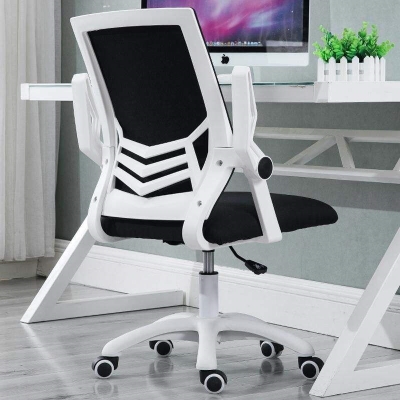 冬季蓝色普通支撑电脑椅家用北欧休闲椅靠背椅弹性高背客厅咖啡店