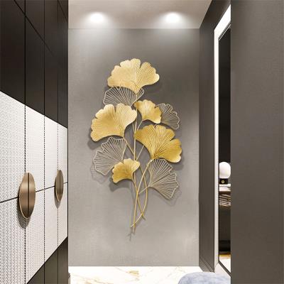 Iron art Ginkgo biloba decorate Wall hanging hotel The exhibition hall Entrance Aisle Light extravagance Metal Soft loading metope Wall decorationin the Home accessories , Mural  category - from Buy2taobao.com to provide professional Taobao agent buy service