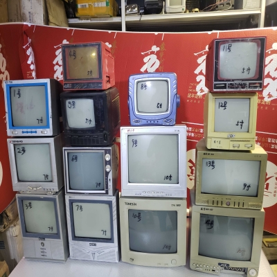70-80年代老式5 7 9 10寸 小黑白电视机老物件橱窗装饰照相馆摆件