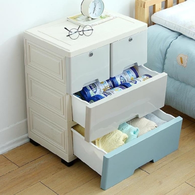抽屉式衣柜免钉可移动储物柜家用衣服整理箱分层卧室收纳柜子多层